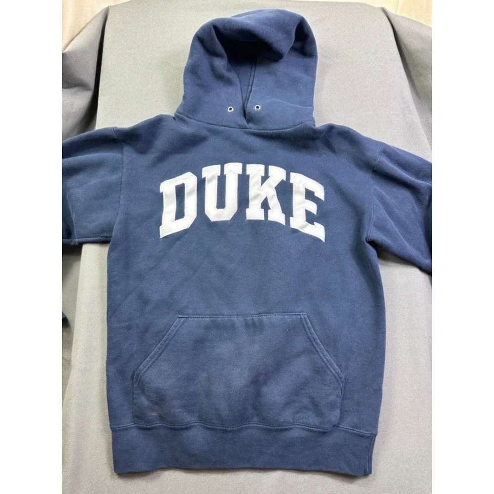 The Cotton Exchange Duke‎ University Hoodie Navy Blue Small USA Made Sweatshirt